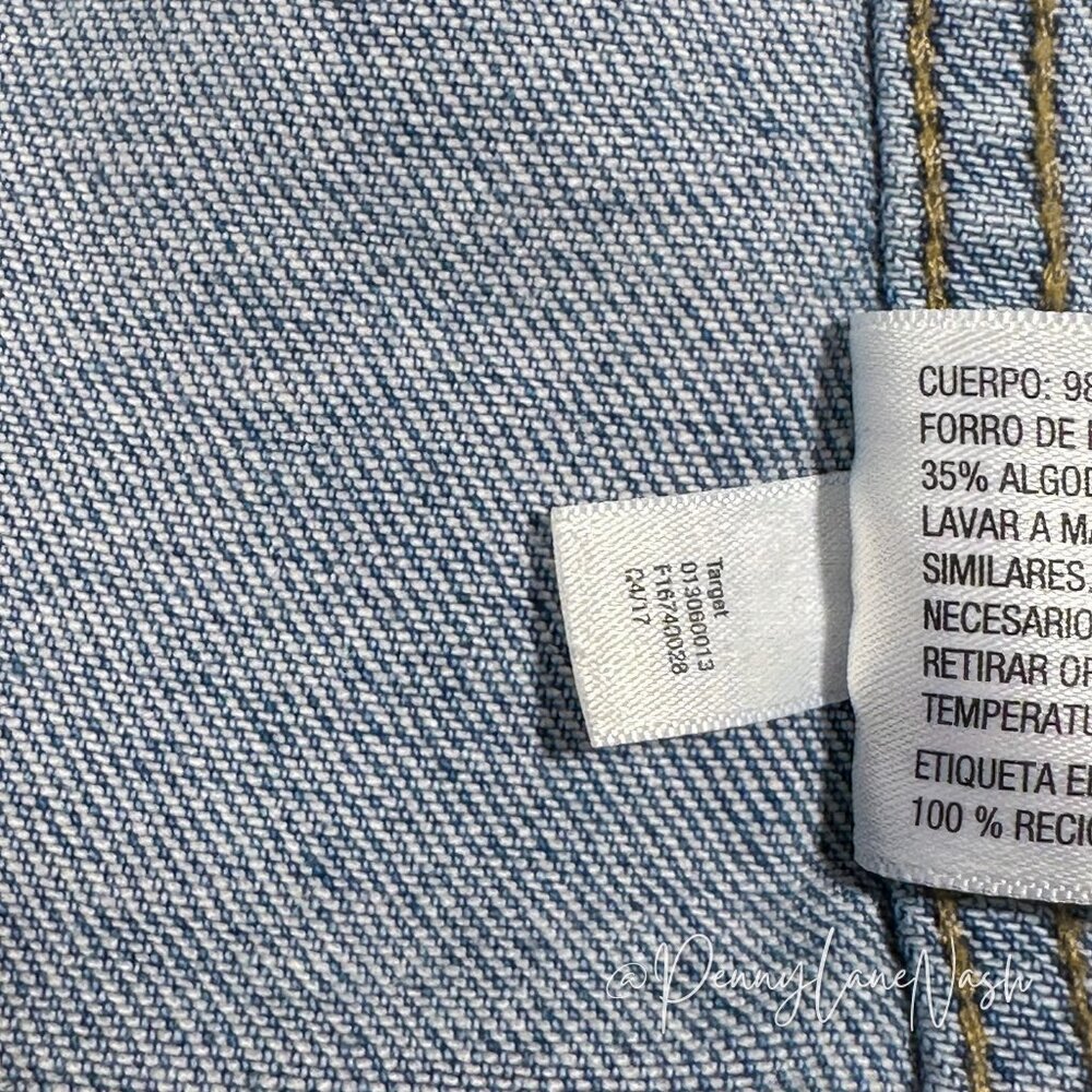 Universal Thread Embroidered Denim Jean Jacket - Picture 7 of 14